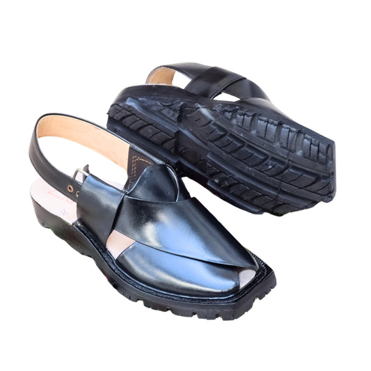 Plain Black Double Sole