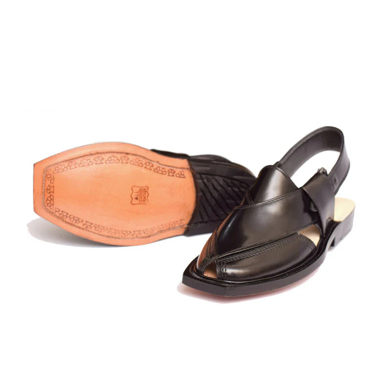 Traditional Black Single Leather Sole