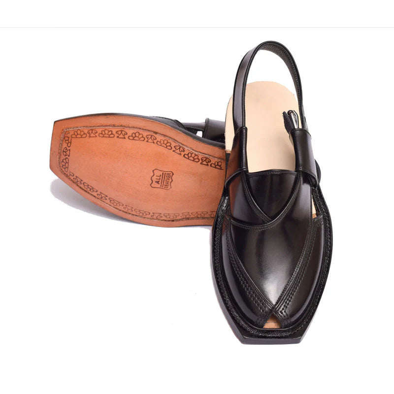 Traditional Black Single Leather Sole