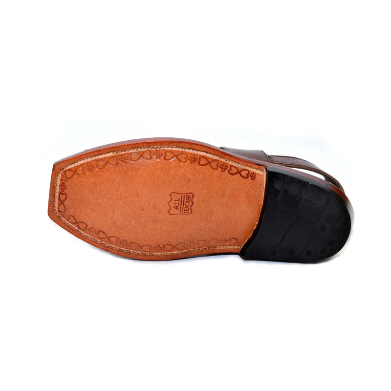Traditional Black Single Leather Sole