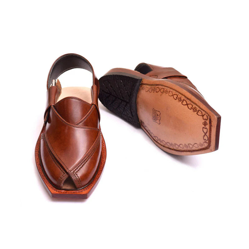 Traditional Brown Single Leather Sole
