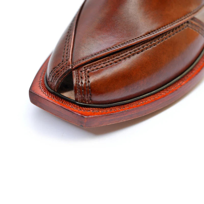 Traditional Brown Single Leather Sole