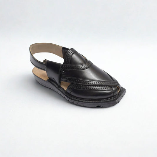 Black Dotted Double Sole